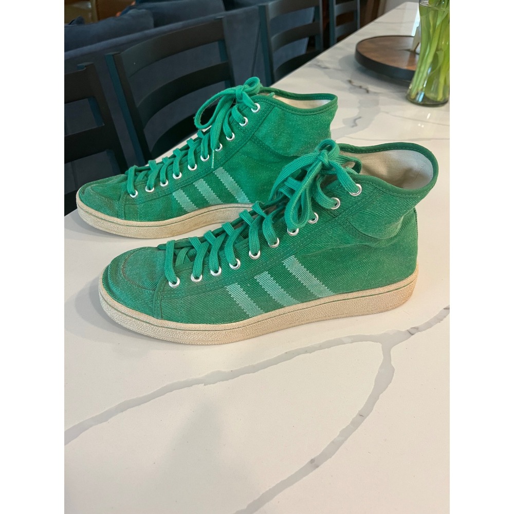 Adidas Originals Green High Tops Canvas Retro Indie Skater Y2K Sneakers Men 11.5